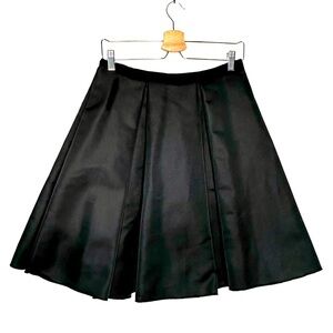 Lanvin | Black Fit and Flare Pleated Skirt Size 4